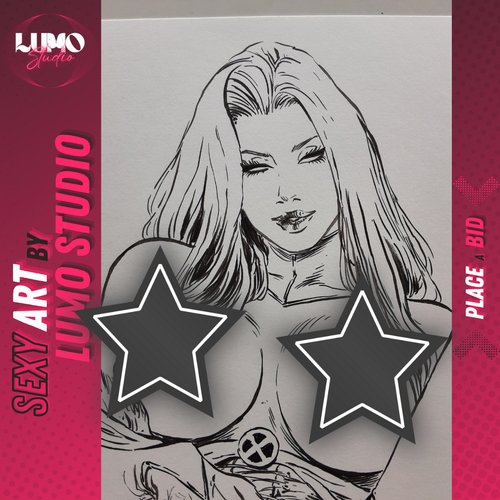 Emma Frost (09"x12") by Rafael Paiva - Lumo Studio Original Comic Art - 第 3/8 張圖片