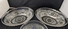 Anchor Hocking Sandwich Pattern Clear Glass Scalloped Oval Bowl - 1 Available