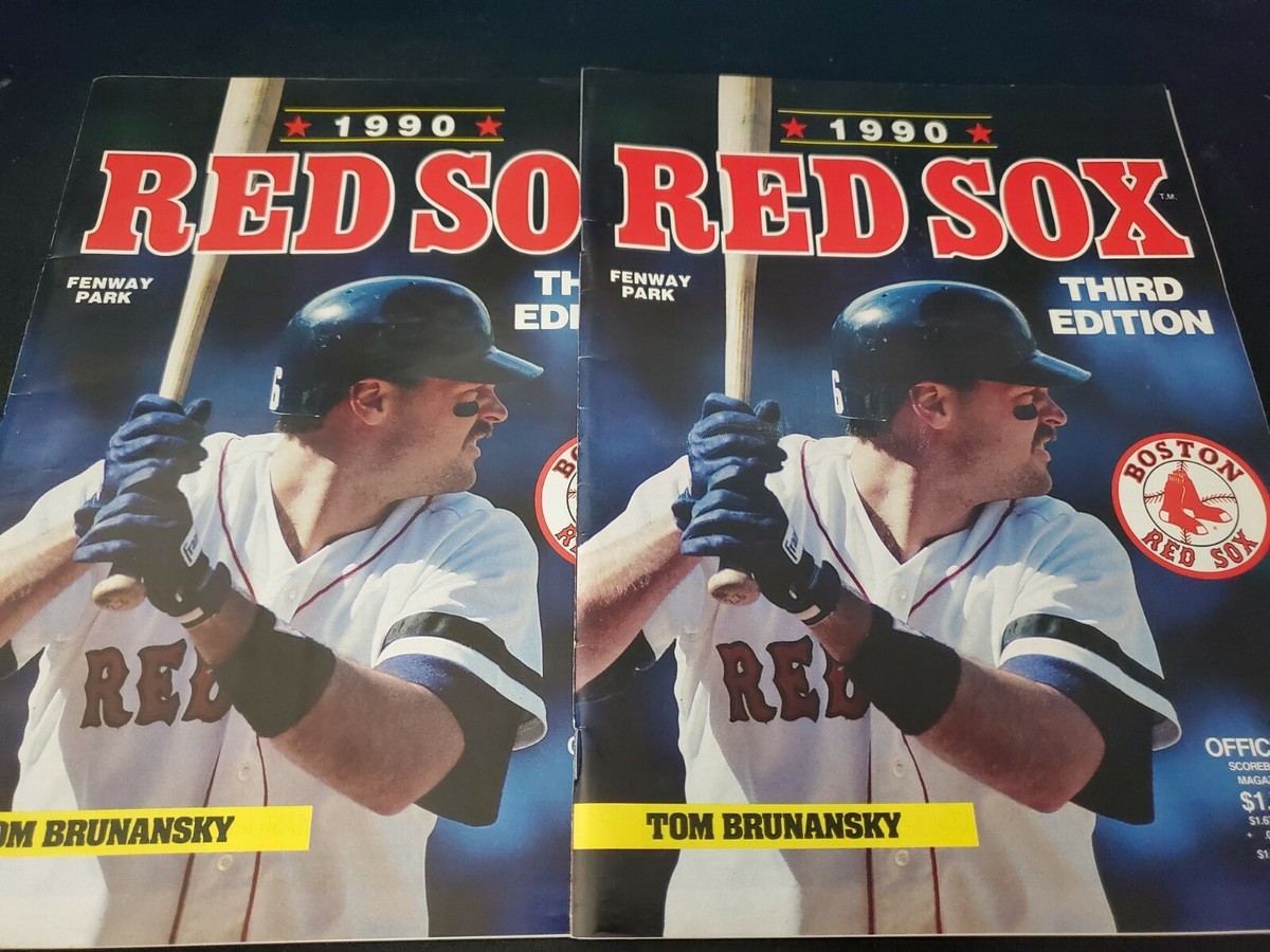 MLB Red Sox 90’scap 1990 Boston Red Sox Scorebook 9/1/90 Yankees with tickets - marked