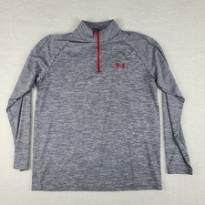 Under Armour Sweater Mens Medium Gray Heathered Loose Heatgear Performance