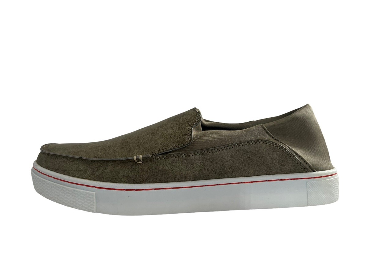 Muk Luks Mens Park Place Sneaker Olive Loafer Sip on Comfort  display picture 1