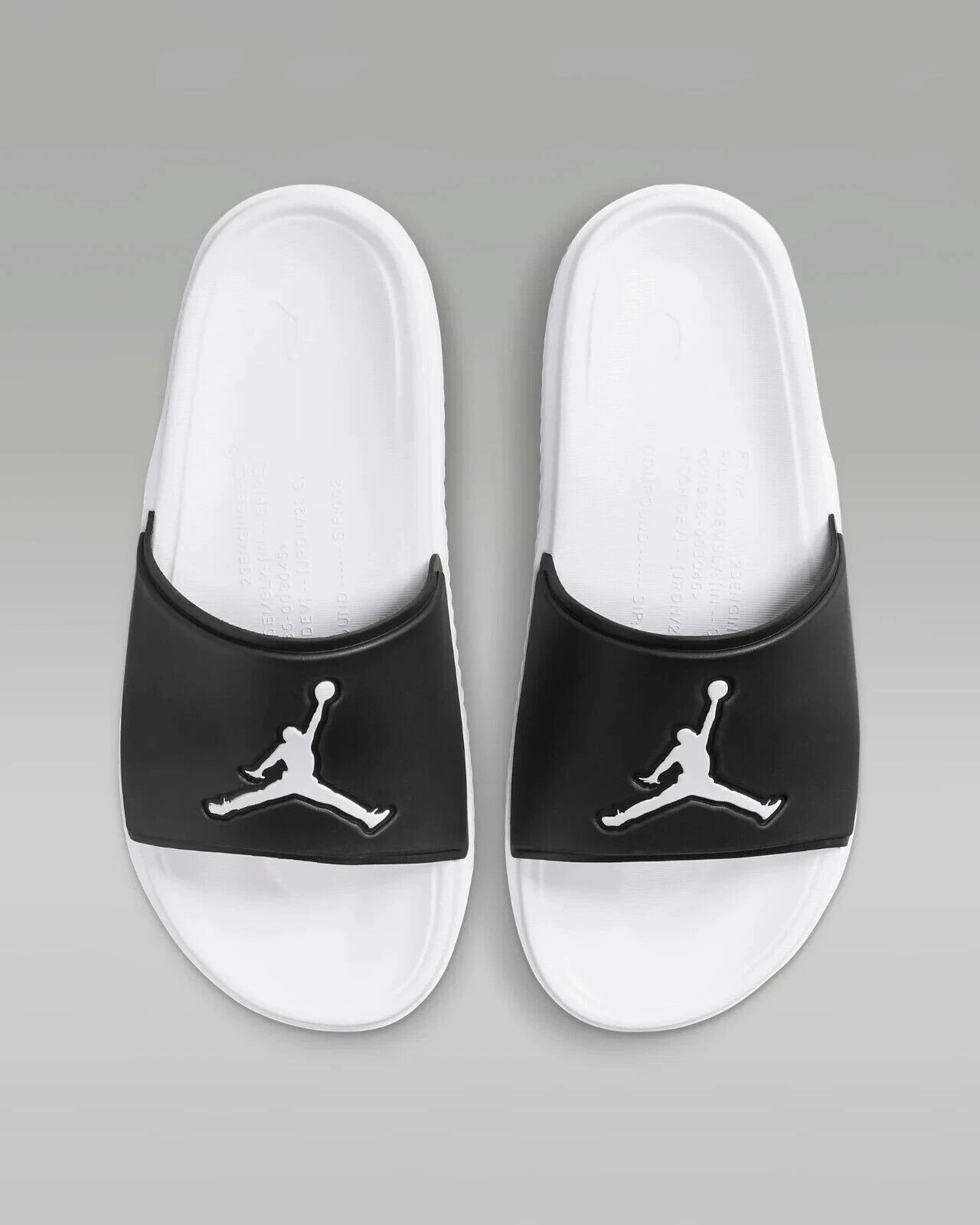 Sandali uomo Nike Air Jordan Jumpman Slide nero bianco taglia 10 FQ1598 010 nuovi