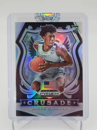 2020 Chronicles Crusade Silver Prizm RC #82 James Wiseman Rookie RC Warriors
