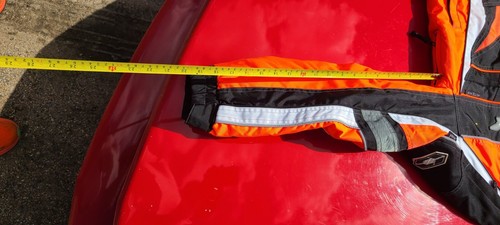 CASTLE X Snowmobile Jacket Small Orange Hitina Technical Gear Coat Vented - Picture 6 of 9