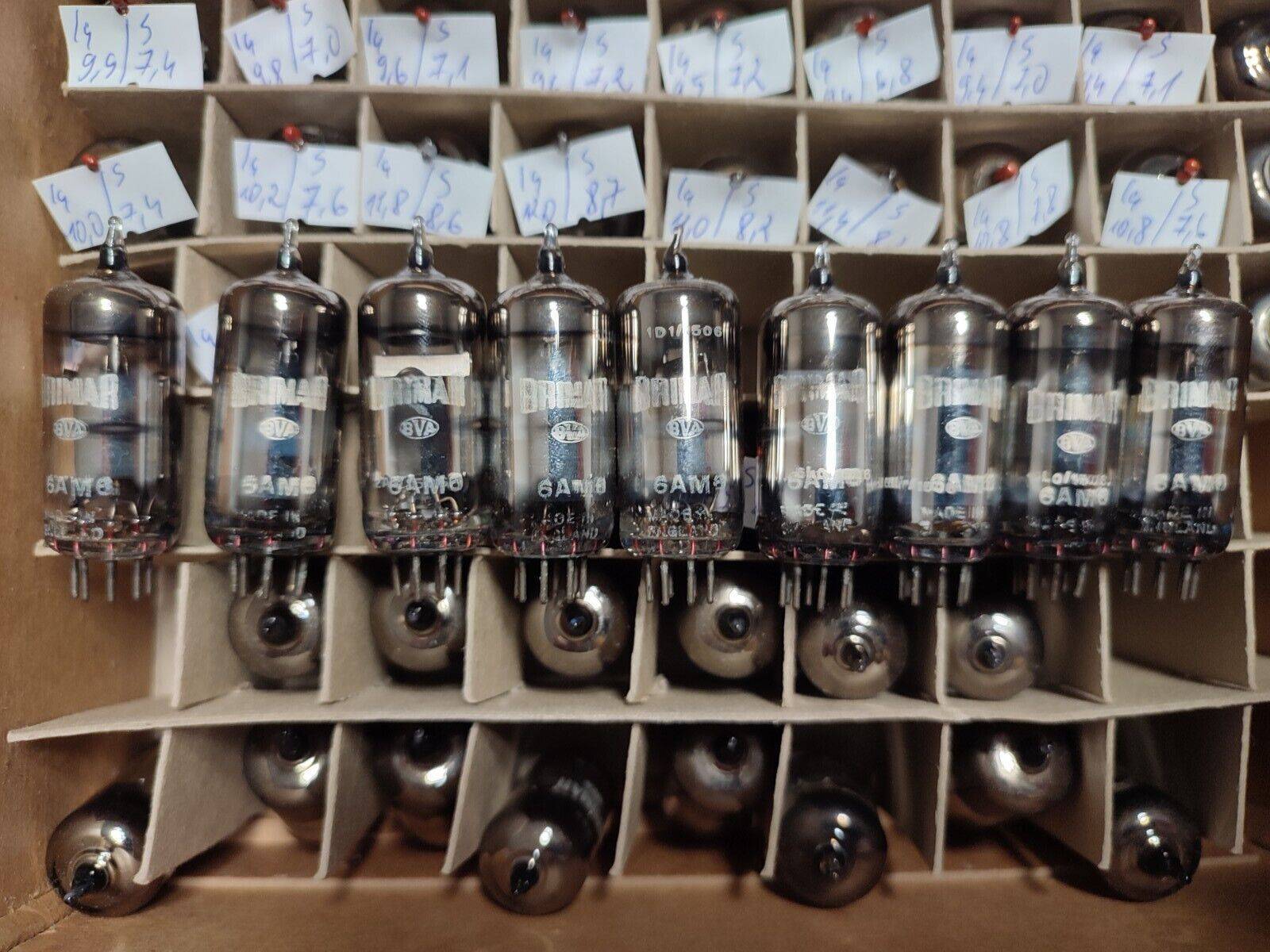 25 pcs. Vintage 6AM8 Brimar Sharp Cut Off Diode-Pentode Audio Vacuum Tube Valve