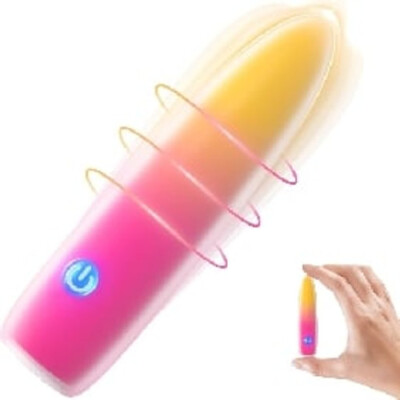 10-Speed Multicolor Rechargeable Silicone Bullet Vibrator with USB Magnetic Char