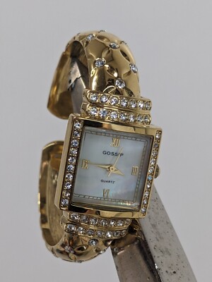 Vtg Gossip Quarts Watch GSP134 124 PC21 (New Battery 6-4-24) Mother-of-pearl 