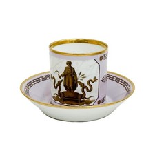 Imperial Manufacture de Sevres Cup  Saucer Tasse forme Litron Large 1803-04