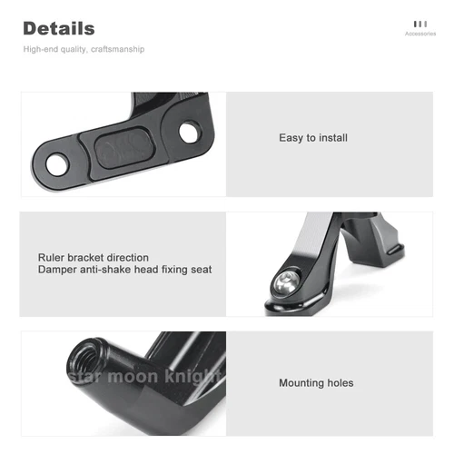 ZX-6R NEW Damper Bracket For Kawasaki Ninja ZX-6R 2013-2025 Steering Damper Kit - Picture 8 of 15