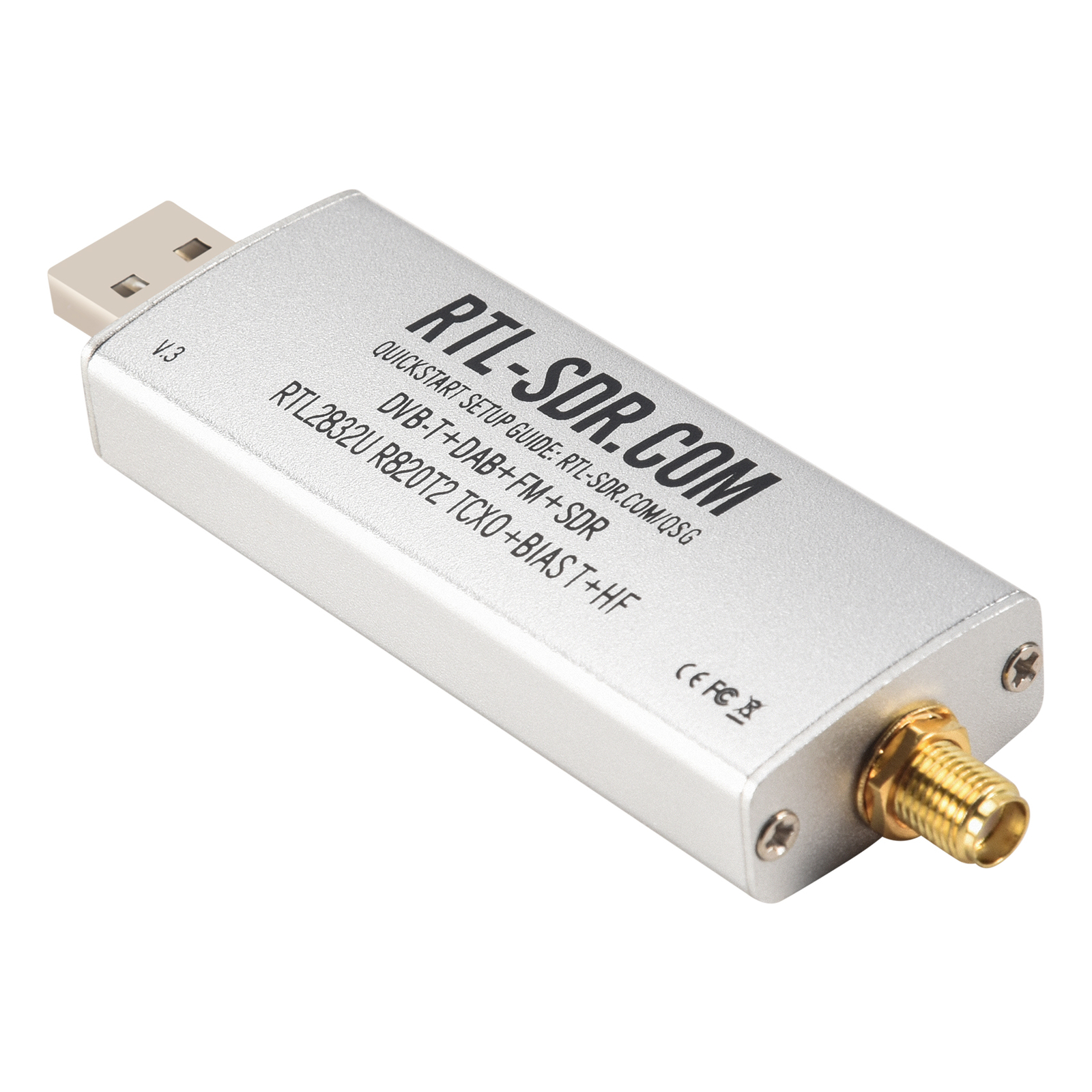RTL SDR V3 R820T2 RTL2832U 1PPM TCXO SMA RTLSDR Software Defined Radio2831