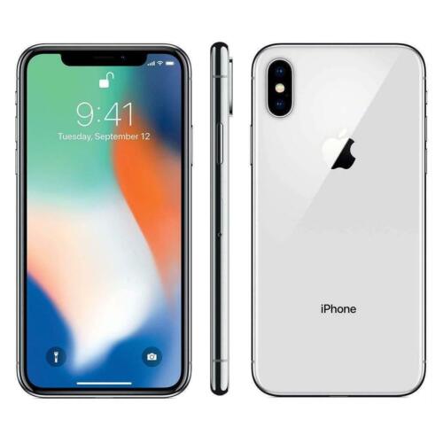 Apple iPhone X - 64GB - Silver (GSM Unlocked)  - Picture 1 of 2