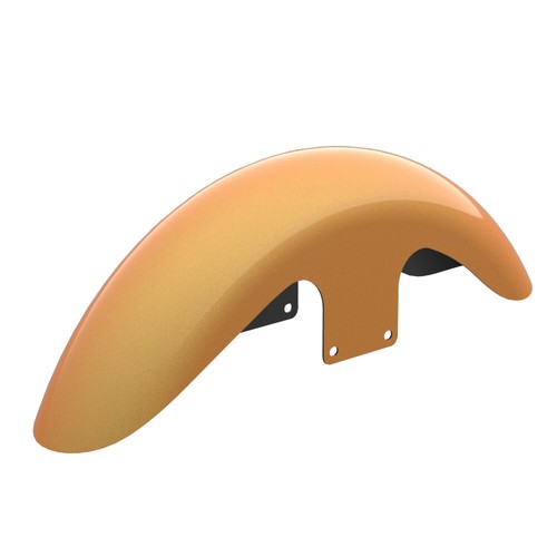 Hard Candy Gold Flake Holeshot Performance 21'' Short Front Fender Fits Harley - Picture 4 of 7