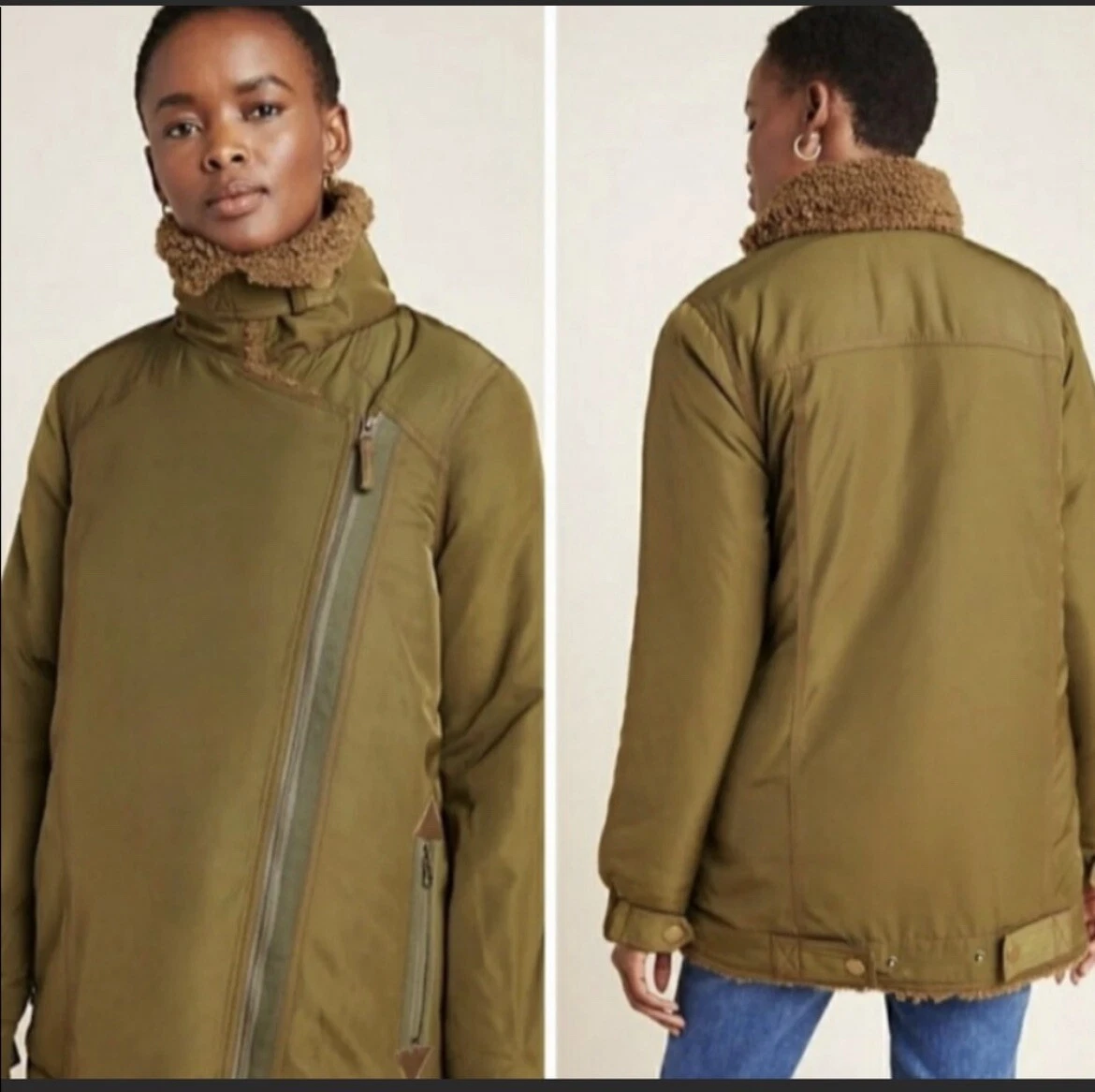 PARKA ARMY SHERPA