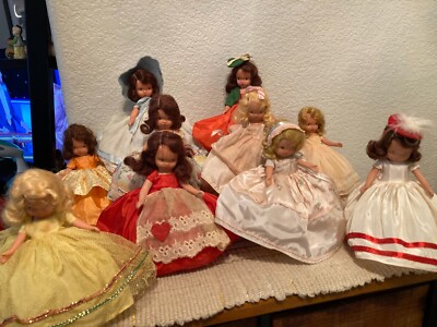 Nancy Ann Storybook Dolls Set of 10 Vintage, Assortment, Lot, Collection, Estate