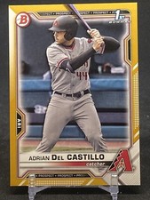 2021 1st Bowman Draft Paper GOLD RC Adrian Del Castillo #BD-108! Rookie! /50