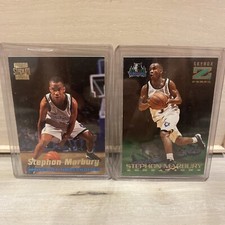 STEPHON MARBURY 1996-97 STADIUM CLUB #R4 & SKYBOX ZENSATIONS #14