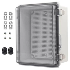 Outdoor Waterproof Electrical Box IP67 ABS Plastic 8.7"x6.7"x4.3"