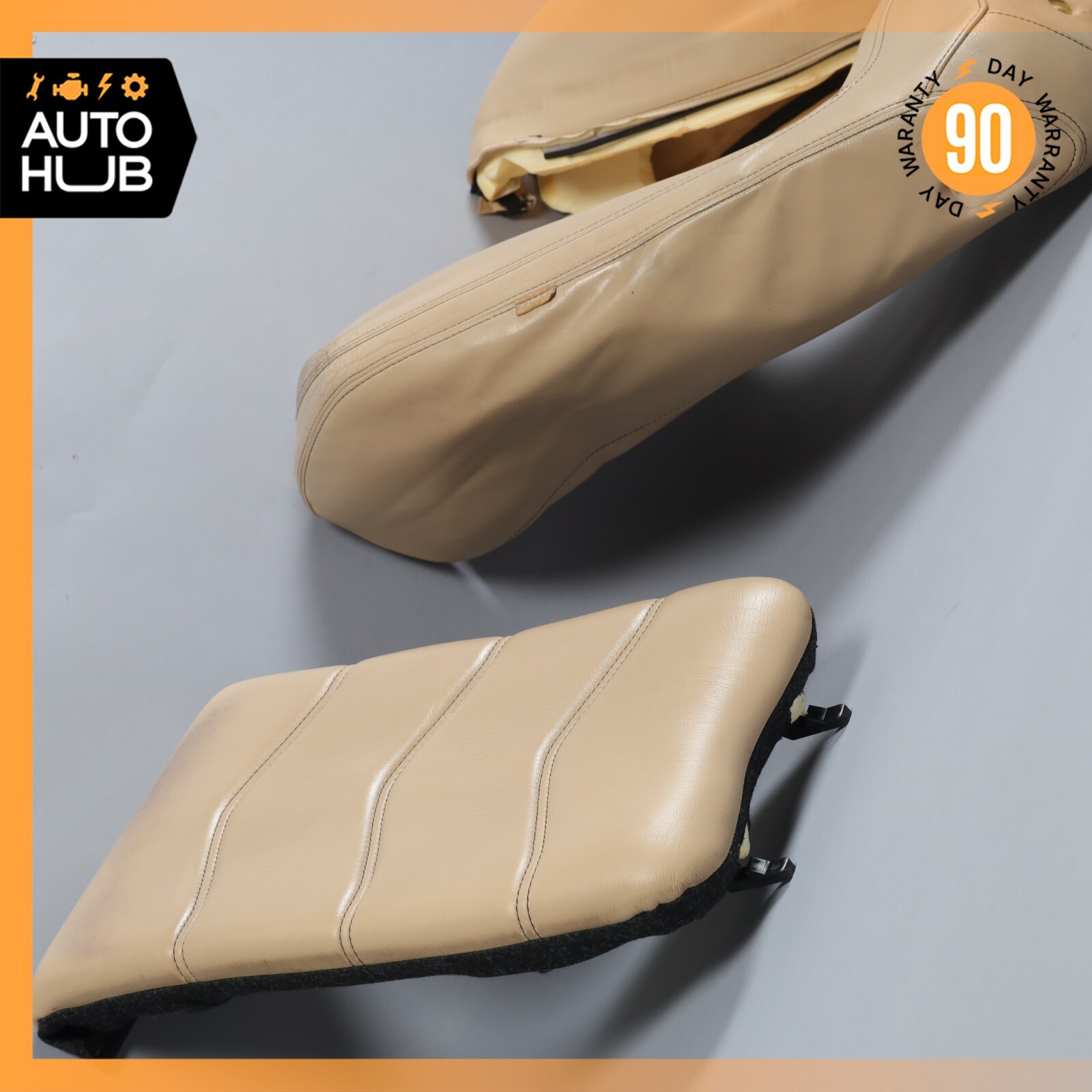 08-12 Maserati GranTurismo M145 Front Left Side Top Upper Seat Cushion Beige OEM