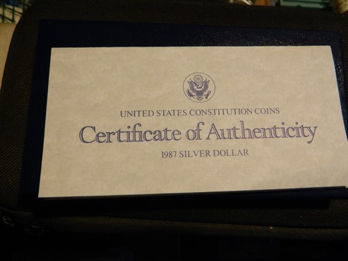 1987-P Silver Dollar U.S. Constitution Commemorative Coin - Picture 3 of 10