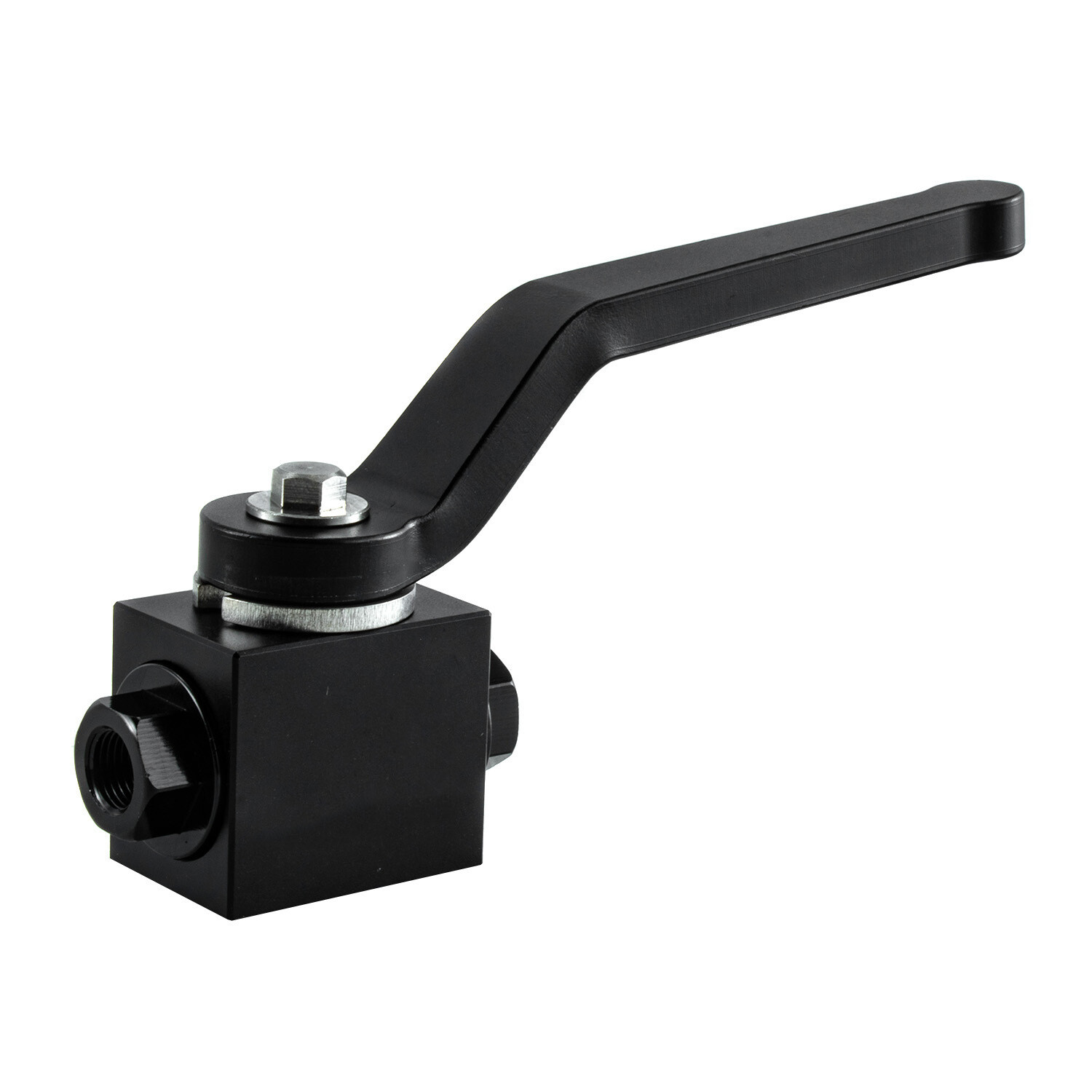 Brake Line Lock Shut Off Valve 1/8inch NPT Billet Aluminum Black