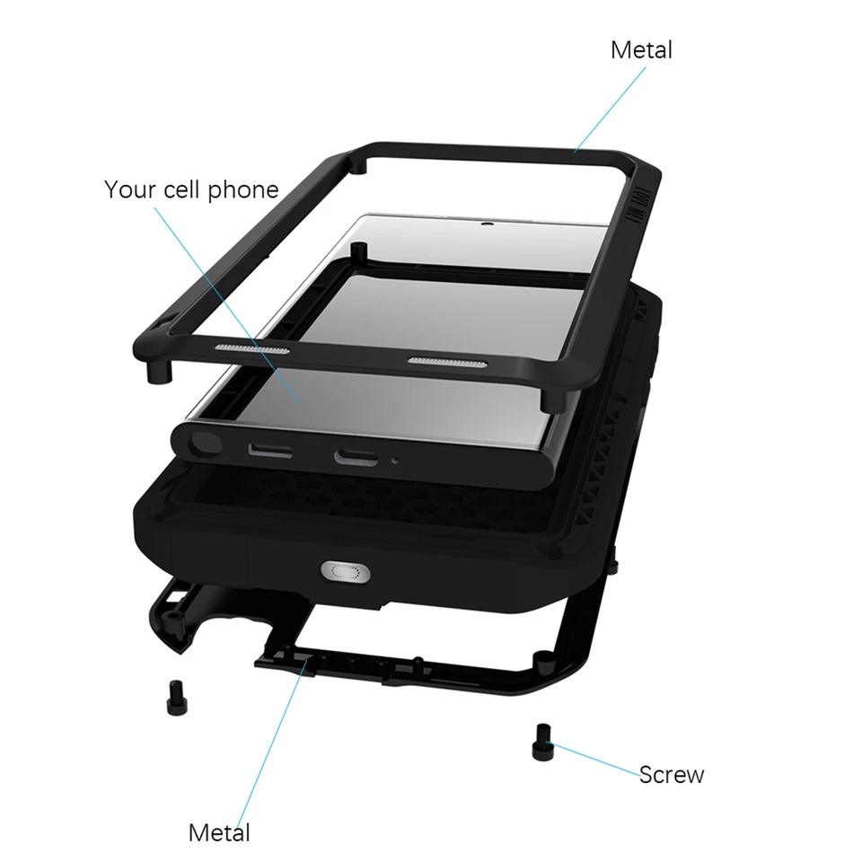 适用于三星 Galaxy S24 S23 S22 Ultra LOVE MEI 重金属坚固防震保护壳 — 第 3/4 张图片