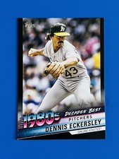 2020 Topps Decades’ Best Pitchers Dennis Eckersley Black SP Card #DB-70; #d /299
