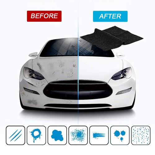 6x Nano Sparkle Cloth for Car Scratches Nano Magic Cloth Scratch Remover Wiper - Foto 9 di 12