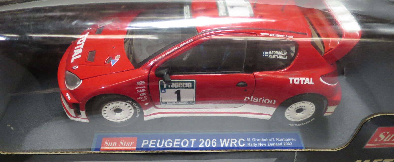 Peugeot 206 #1 WRC Rally Neuf Zélande 2003 Gronholm-Rautiainen ... - eBay