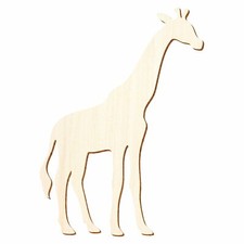 Holz Giraffe - 3-50cm Höhe - Basteln Deko 
