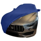 Indoor car cover fits Maserati Levante bespoke Le Mans Blue cover With mirror...