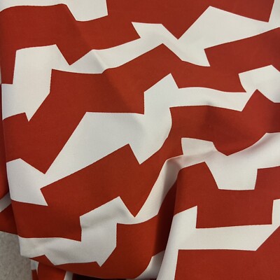 Jumble Blocks Print Fabric Schumacher A Print Designed By Studio Bob Red & White