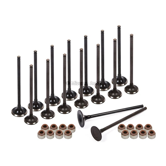 Válvulas de escape de admisión con sellos para Honda Civic Del Sol 92-05 D16Z6 D17A1 A2 Foto 2 de 4