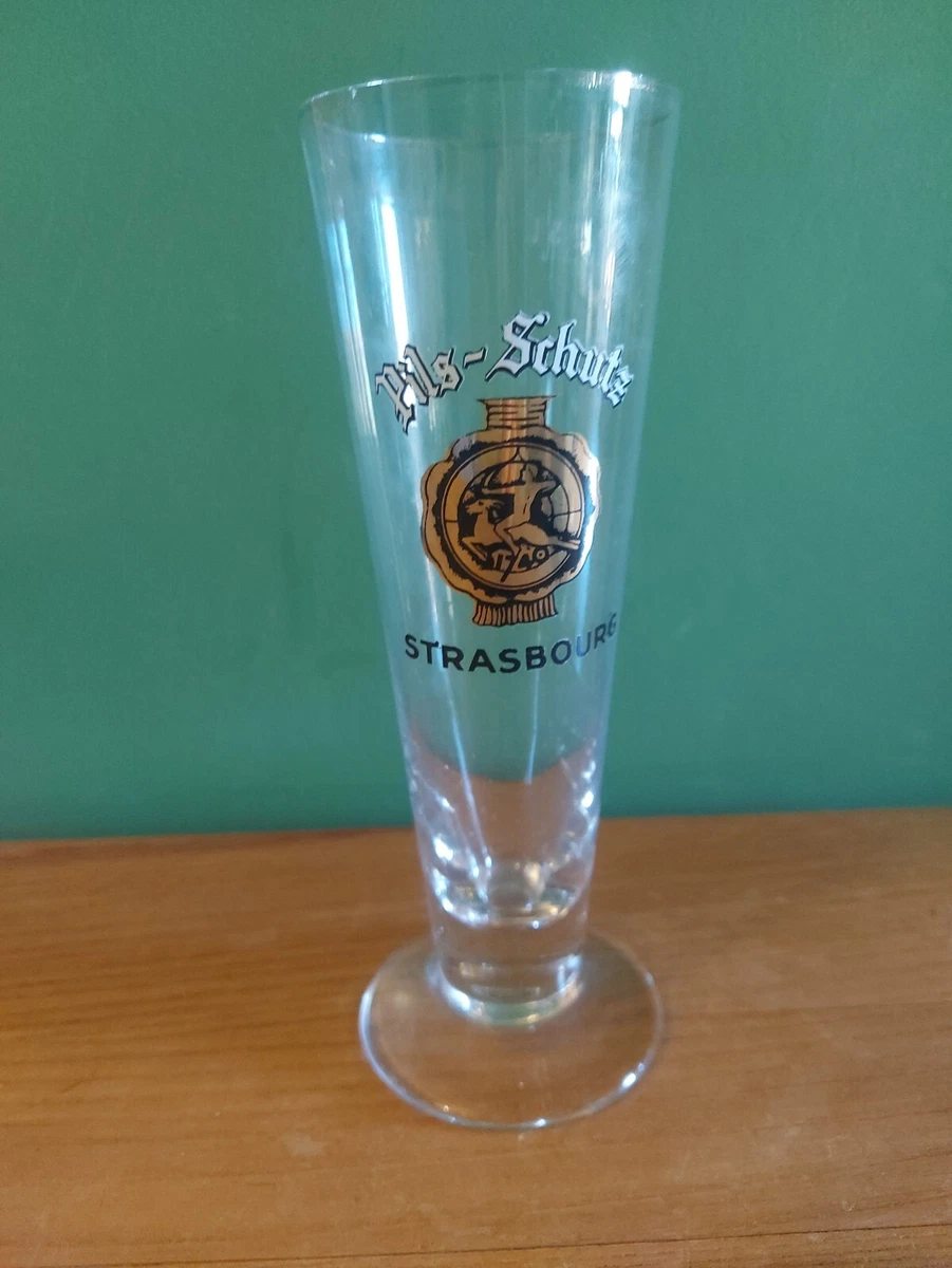 Flûte à Bière émaillée Meisenthal, Verre à Bière Type Roemer Pils Moritz