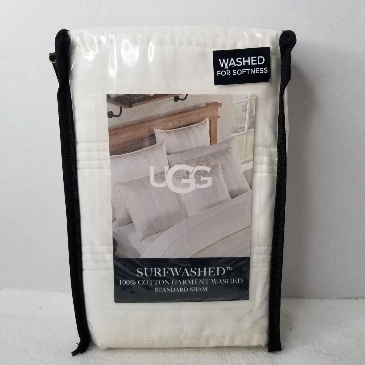 UGG SURFWASHED Standard Pillow Sham in Snow 20