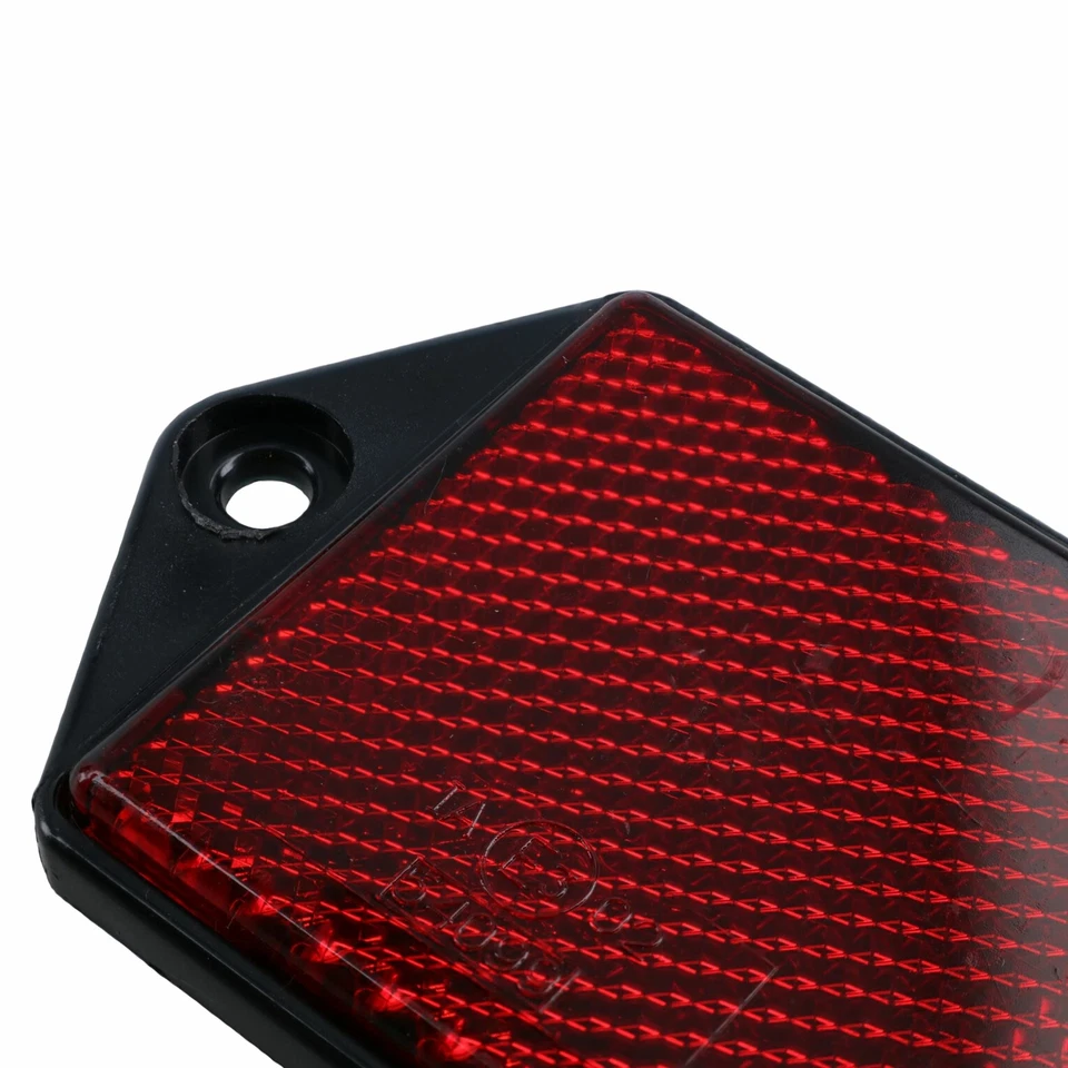 Red Large Rectangular Rear Reflector Pack of 10 Trailer Fence / Gate Post TR073 - Image 4 of 4