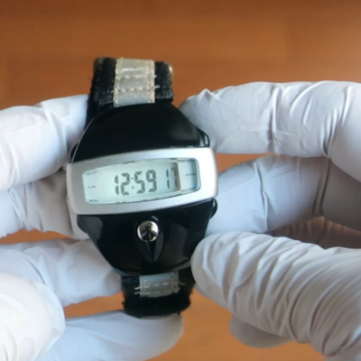 Rare Seiko Alba Spoon space age Vintage Watch W626-4000 Black