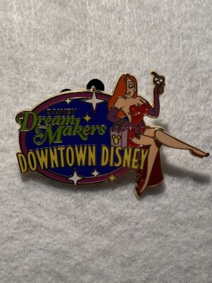 OLD Disney Dream Makers Cast Member PIN Downtown Disney Jessica Rabbit Leg Moves