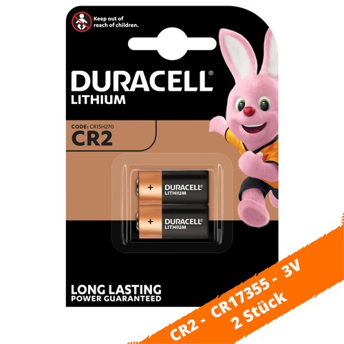 2 x Duracell CR2 CR15H270 CR17355 6206 Lithium Power Photo Batterie 3V Blister - Bild 1 von 3