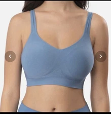 NWT UNDEROUTFIT Comfort Bra #459 Coronet Blue ( XL )  Adjustable Straps RTL $59