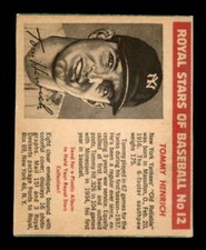 1950 Royal Desserts #12 Tommy Henrich EX/EX+ Yankees 523527