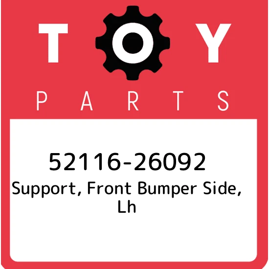 52116-26092 Toyota Support, front bumper side, lh 5211626092, New 