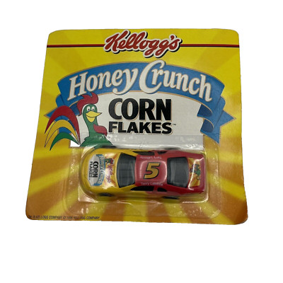 Vintage 1996 Kelloggs Honey Crunch Corn Flakes Race Car #5 Sealed Good Card