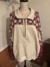 NWOT Free People oversized boho sweatshirt, sold out
