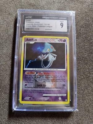 Azelf Lv.55 19/146 Pokemon League Crosshatch Holo GEM MINT CGC 9