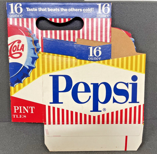 Pepsi Cola Carboard Case "Taste That Beats The Others Cold!"