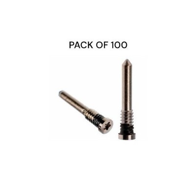 iPhone X To 13 Pro Max Bottom Screws Set (Gold) (100 Pack)