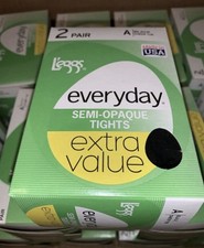 L'Eggs Women's Everyday Regular Size A Pantyhose Off Black Size A