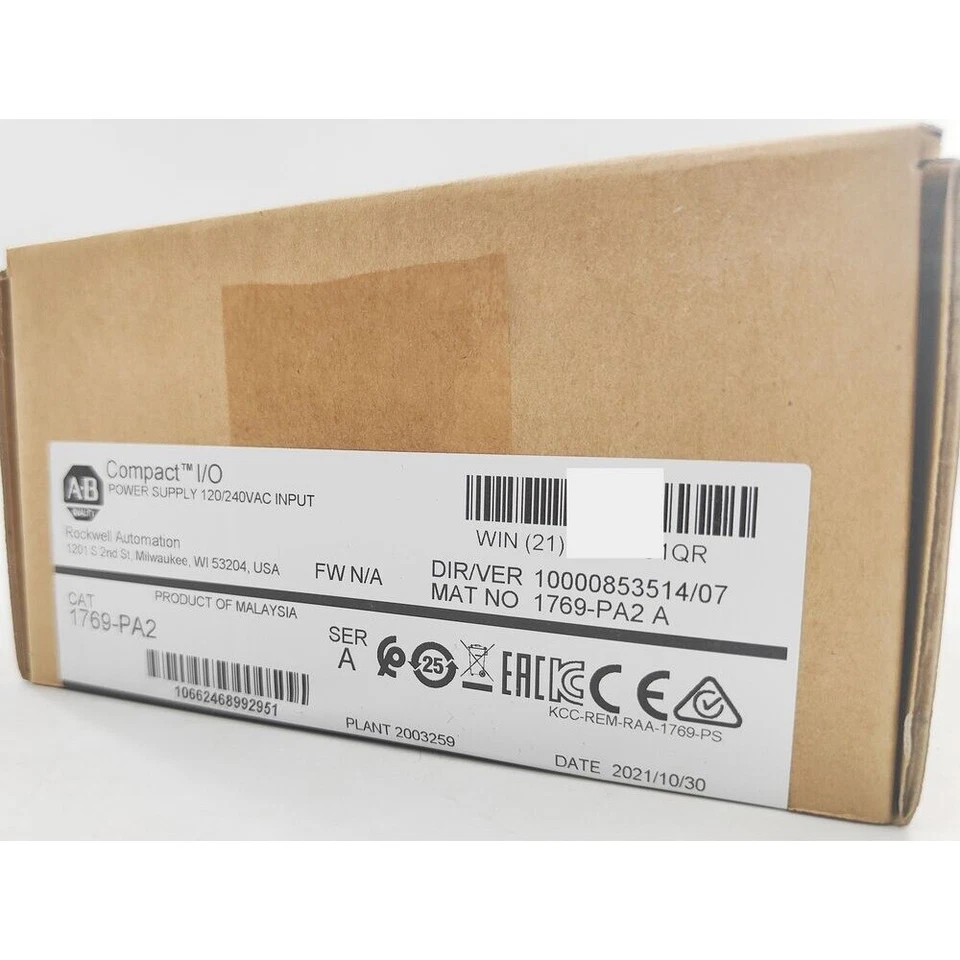 AB 1769-PA2 CompactLogix AC Netzteil werkseitig versiegelt NEU US-Bestand US kostenlose Steuern - Bild 4 von 4