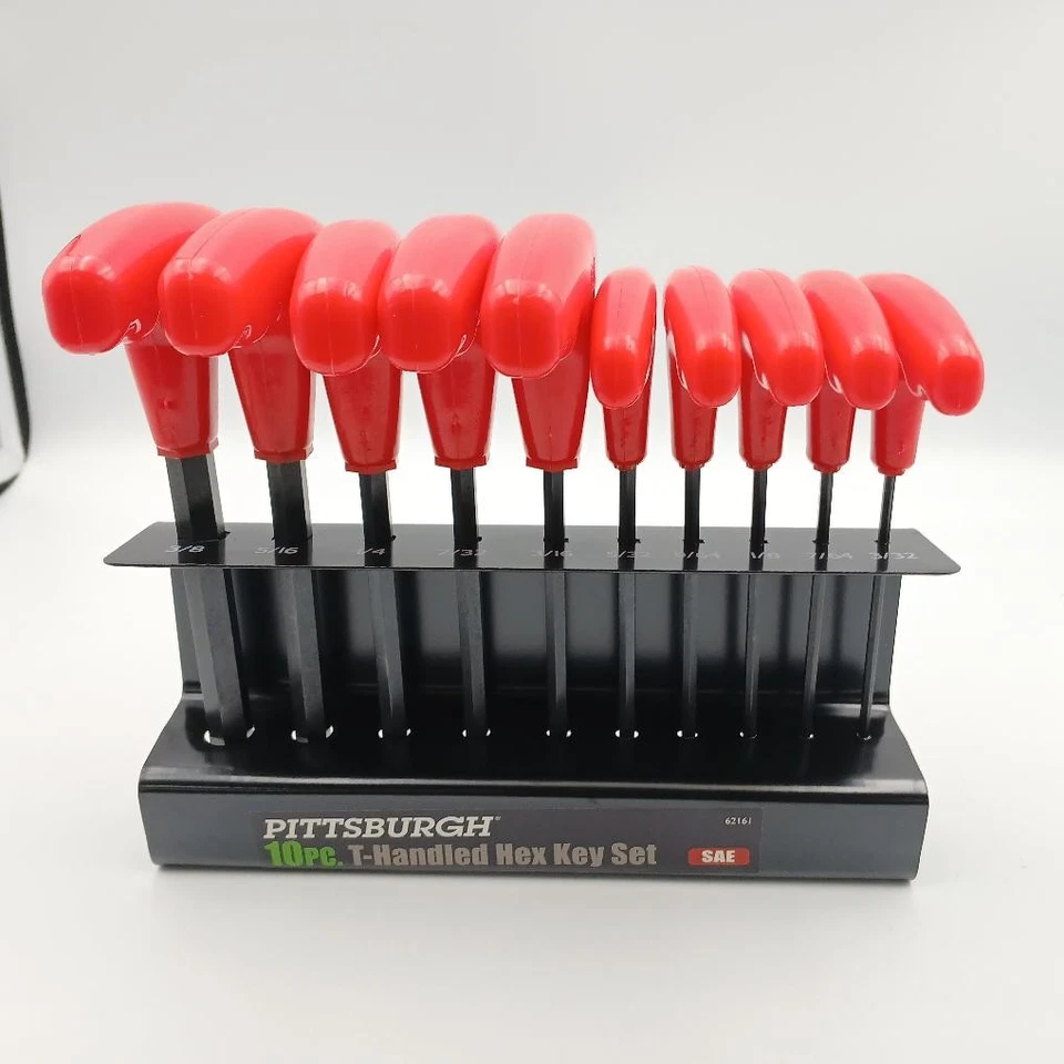 Pittsburgh 10PC SAE T-Handle Hex Key Set 62161 OPEN BOX - Image 4 of 4