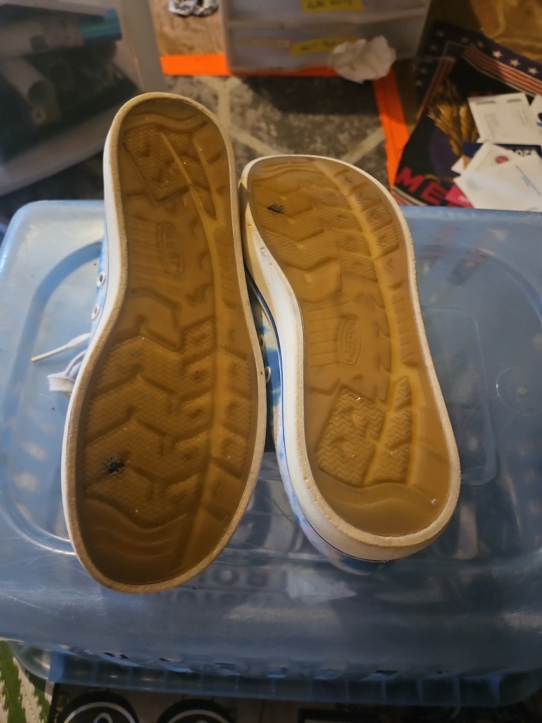 Scarpe sneakers Keen donna taglia 7 5 Elsa Lite blu bianco casual moda